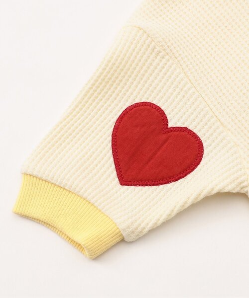 BREEZE（ブリーズ）の「【リンク】いろいろパッチワッフルカバーオール（ロンパース・キッズ・オフホワイト/ピンク/レインボー・80/70/60）」の11枚目の写真