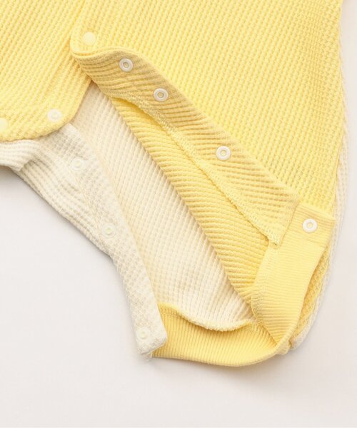 BREEZE（ブリーズ）の「【リンク】いろいろパッチワッフルカバーオール（ロンパース・キッズ・オフホワイト/ピンク/レインボー・80/70/60）」の16枚目の写真