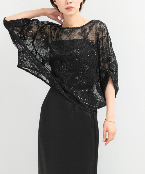 アーバンリサーチ ロッソ（URBAN RESEARCH ROSSO）/TORRAZZO DONNA　Botanical pattern spangle blouse セール】TORRAZZO DONNA Botanical pattern spangle blouse（シャツ