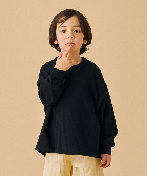 FOV（フォブ）の「FOV/フォブ PLAIN L/S Tシャツ（Tシャツ/カットソー・キッズ・ホワイト/ベージュ系その他/ブラック/チャコールグレー・M/L/XL）」の2枚目の写真