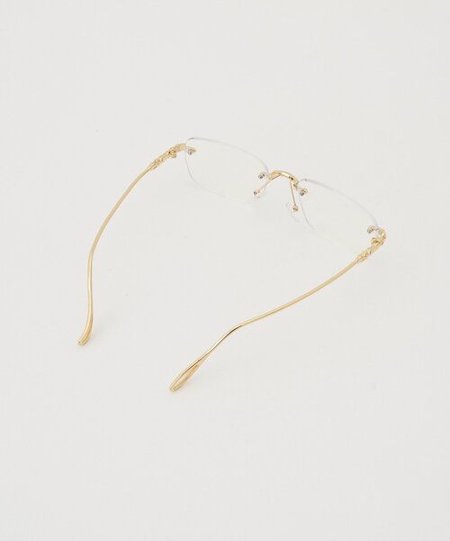 CIAOPANIC(チャオパニック)の「アンティーク風リムレスメガネ(サングラス・レディース・ゴールド/シルバー・FREE)」の6枚目の写真