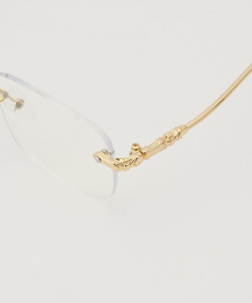 CIAOPANIC(チャオパニック)の「アンティーク風リムレスメガネ(サングラス・レディース・ゴールド/シルバー・FREE)」の7枚目の写真