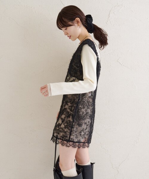 セール】【ロングシーズンアイテム◎】シャギーレース タンク