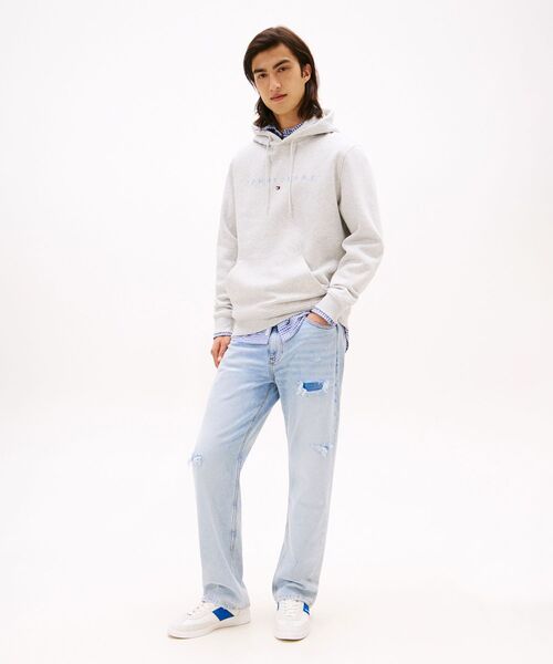 tommy jeans(トミー ジーンズ)の「レギュラーライナーロゴパーカー(スウェット・メンズ・エメラルド/ブルー/ライトグレー・SMALL/LARGE/X-LARGE/MEDIUM)」の9枚目の写真