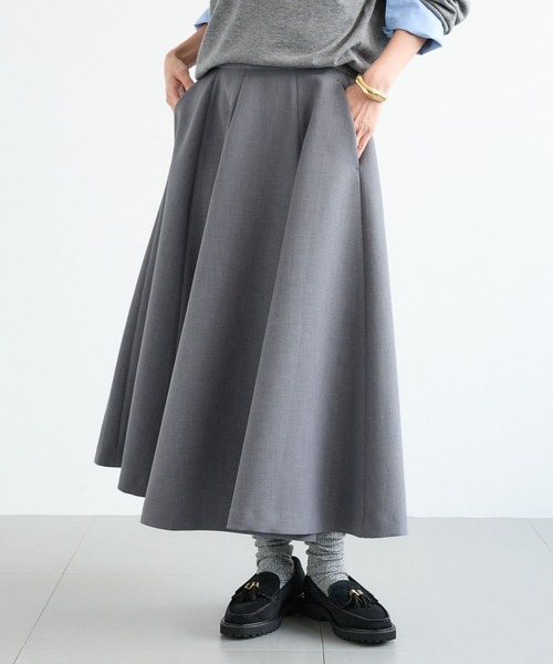 BARNYARDSTORM（バンヤードストーム）の「BARNYARDSTORM / サーキュラースカート / マシンウォッシャブル 【「BABALOG」チャンネルご紹介アイテム】（スカート・レディース・ブラック/チャコール・M/S）」の14枚目の写真
