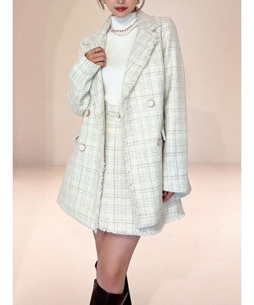 ツイードジャケット【セットアップ着用可能】（テーラード