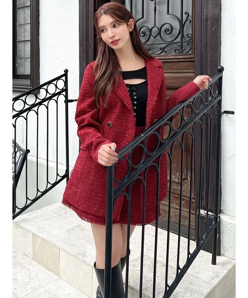 ツイードジャケット【セットアップ着用可能】（テーラード