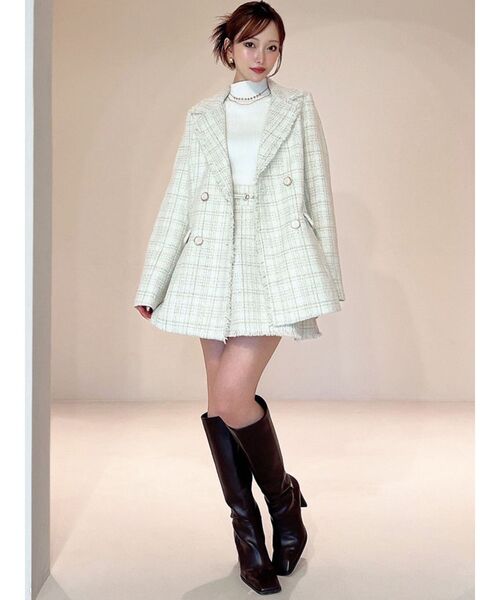 ツイードジャケット【セットアップ着用可能】（テーラード