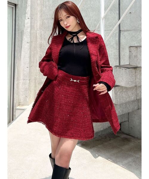 セール】ツイードジャケット【セットアップ着用可能】（テーラード