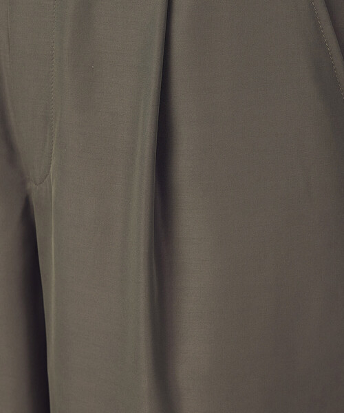 COMME CA ISM（コムサイズム）の「【セットアップ対応】ポリエステルツイル　ワイドテーパードパンツ（その他パンツ・レディース・カーキ/ブラック・LARGE/MEDIUM）」の18枚目の写真