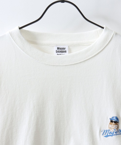 SITRY（シトリー）の「MOJER LEAGUE Embroidery T-Shirt/別注 モジャーリーグ オーバーサイズ おじさん ワンポイント刺繍 ロンT 長袖Tシャツ レディース メンズ  【ブランドステッカー付き】（Tシャツ/カットソー・メンズ・ホワイト/ブラック/ホワイト系その他/ブラック系その他/ホワイト系その他2/ホワイト系その他3/ブラック系その他2/ブラック系その他3・M/L/XL）」の22枚目の写真