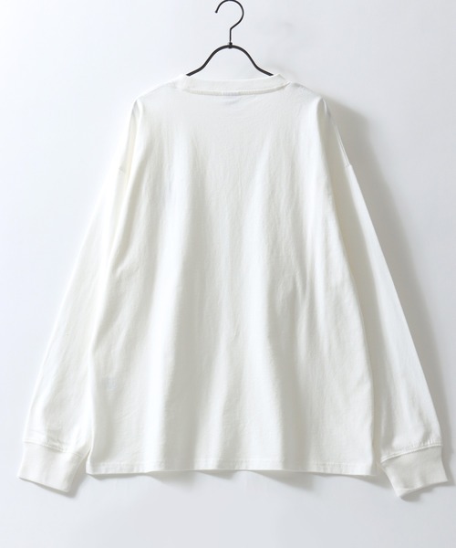 SITRY（シトリー）の「MOJER LEAGUE Embroidery T-Shirt/別注 モジャーリーグ オーバーサイズ おじさん ワンポイント刺繍 ロンT 長袖Tシャツ レディース メンズ  【ブランドステッカー付き】（Tシャツ/カットソー・メンズ・ホワイト/ブラック/ホワイト系その他/ブラック系その他/ホワイト系その他2/ホワイト系その他3/ブラック系その他2/ブラック系その他3・M/L/XL）」の21枚目の写真