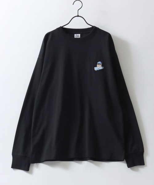 SITRY（シトリー）の「MOJER LEAGUE Embroidery T-Shirt/別注 モジャーリーグ オーバーサイズ おじさん ワンポイント刺繍 ロンT 長袖Tシャツ レディース メンズ  【ブランドステッカー付き】（Tシャツ/カットソー・メンズ・ホワイト/ブラック/ホワイト系その他/ブラック系その他/ホワイト系その他2/ホワイト系その他3/ブラック系その他2/ブラック系その他3・M/L/XL）」の10枚目の写真