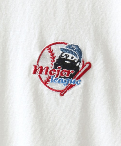 SITRY（シトリー）の「MOJER LEAGUE Embroidery T-Shirt/別注 モジャーリーグ オーバーサイズ おじさん ワンポイント刺繍 ロンT 長袖Tシャツ レディース メンズ  【ブランドステッカー付き】（Tシャツ/カットソー・メンズ・ホワイト/ブラック/ホワイト系その他/ブラック系その他/ホワイト系その他2/ホワイト系その他3/ブラック系その他2/ブラック系その他3・M/L/XL）」の17枚目の写真