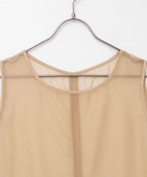 NOLLEY’S（ノーリーズ）の「【MAQWEL/マクウェル】ウォッシャブルオーガンジーワンピース（ワンピース・レディース・ベージュ/カーキ・FREE）」の16枚目の写真