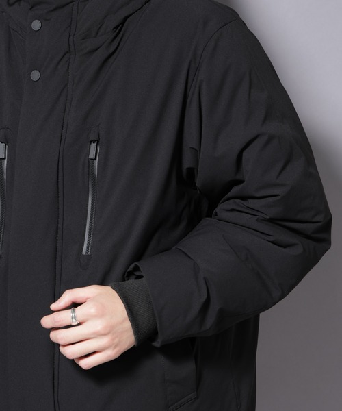 NANO universe（ナノユニバース）の「「西川ダウン(R)」SOLOTEXショートダウン（ダウンジャケット/コート・メンズ・オフホワイト/ブラック/チャコール・L/M）」の22枚目の写真