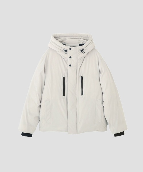 NANO universe（ナノユニバース）の「「西川ダウン(R)」SOLOTEXショートダウン（ダウンジャケット/コート・メンズ・オフホワイト/ブラック/チャコール・L/M）」の15枚目の写真