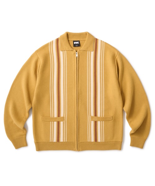 STRIPE ZIP UP KNIT CARDIGAN（カーディガン/ボレロ）｜FTC