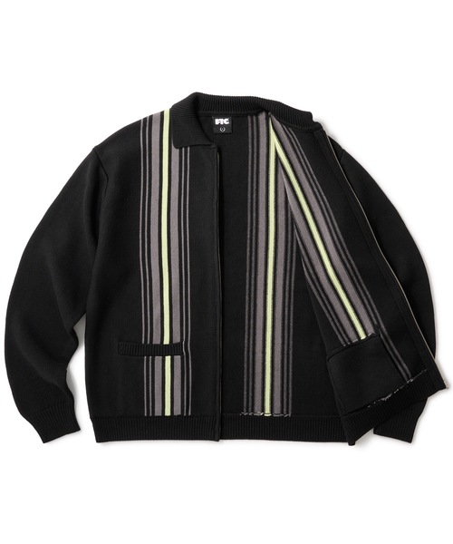 FTC カーディガン STRIPE ZIP UP KNIT CARDIGAN（カーディガン/ボレロ）｜FTC