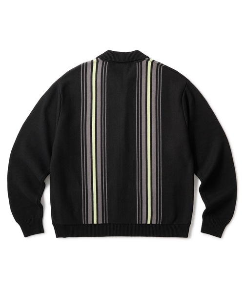 セール】STRIPE ZIP UP KNIT CARDIGAN（カーディガン/ボレロ）｜FTC