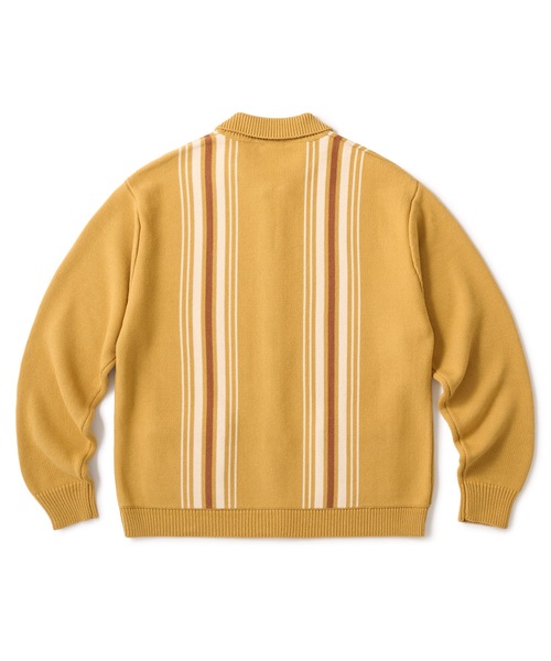 STRIPE ZIP UP KNIT CARDIGAN（カーディガン/ボレロ）｜FTC