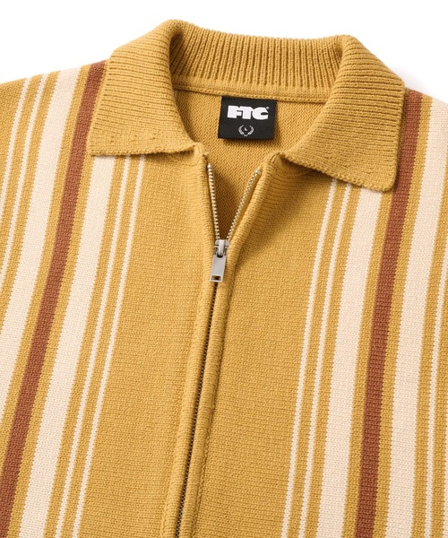 STRIPE ZIP UP KNIT CARDIGAN（カーディガン/ボレロ）｜FTC