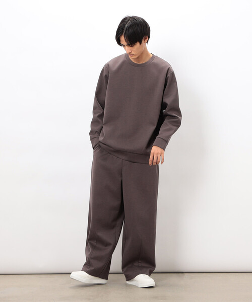COMME CA ISM（コムサイズム）の「ダンボールニット イージーバレルパンツ（その他パンツ・メンズ・モカ/ブラック・SMALL/MEDIUM/LARGE）」の6枚目の写真