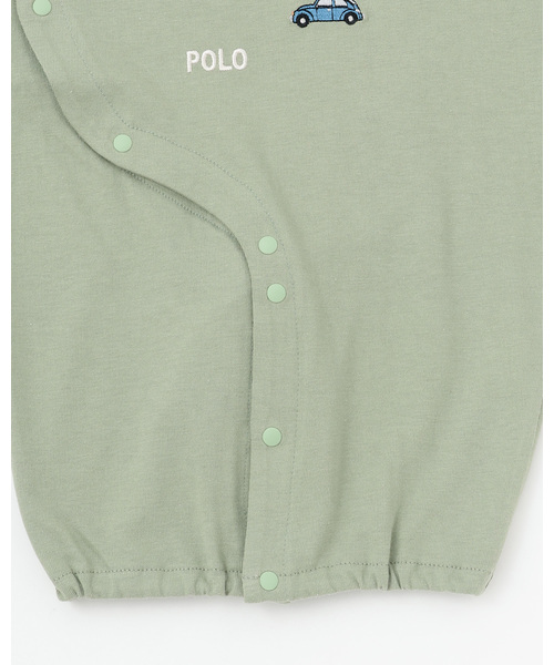 petit main（プティマイン）の「【POLO BCS】モチーフ刺繍長袖2WAYオール（ロンパース・キッズ・ネイビー/グリーン/オフホワイト・50-70cm）」の13枚目の写真