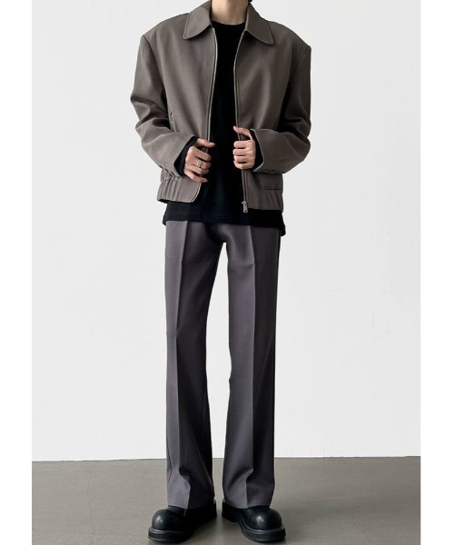Otte(オッテ)の「センタープレスセミフレアスラックス(その他パンツ・メンズ・グレー/ブラック・MEDIUM/LARGE/SMALL/X-LARGE)」の6枚目の写真