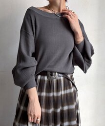 【WEB限定】前後2WAYジップニット