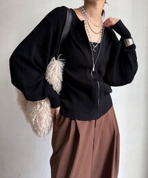 【WEB限定】前後2WAYジップニット