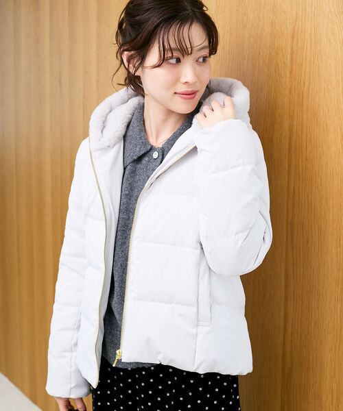 ファーフードショートダウン（ダウンジャケット/コート）｜le.coeur