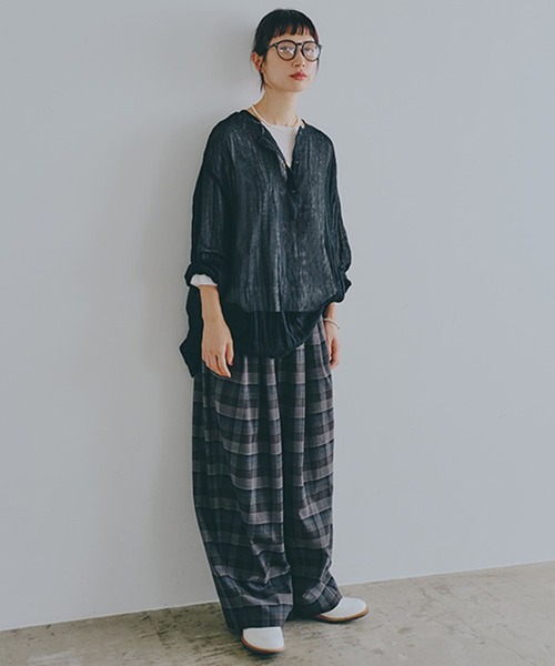 studio CLIP（スタディオクリップ）の「ハイツイスト7分袖プルオーバー（Tシャツ/カットソー・レディース・オフホワイト/ライトベージュ/ネイビー・FREE）」の5枚目の写真