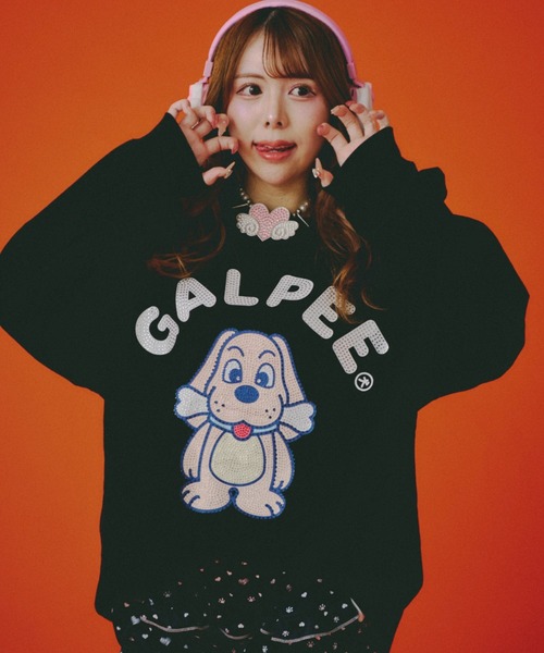 GALFY（ガルフィー）の「【GALFY】光るGALPE ロンTee / 【ガルフィー】ロゴ長袖Tシャツ（Tシャツ/カットソー・メンズ・ブラック/ホワイト・L/XL）」の2枚目の写真