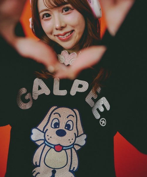 GALFY（ガルフィー）の「【GALFY】光るGALPE ロンTee / 【ガルフィー】ロゴ長袖Tシャツ（Tシャツ/カットソー・メンズ・ブラック/ホワイト・L/XL）」の8枚目の写真
