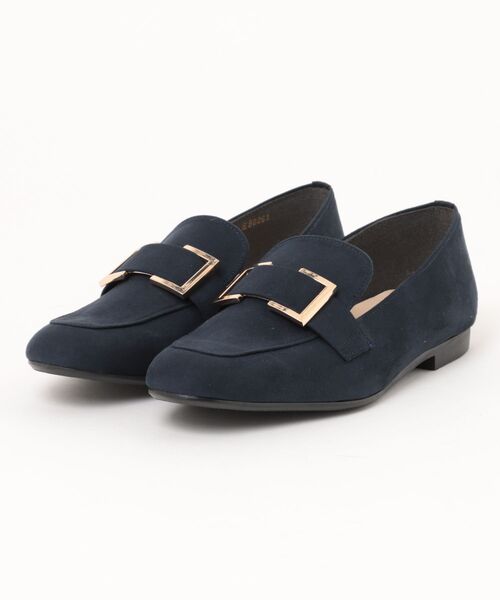 ABC-MART(エービーシーマート)の「JOLI ENCORE ジョリーアンコール MD BL LOAFER 1 モードバックルローファー 1 JE80261 S/NAVY(パンプス・レディース・ブルー・22.5cm/23.0cm/23.5cm/24.0cm/24.5cm)」の1枚目の写真
