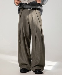 TOBEE | 【TOBEE】クロス ダブルタックデザイン ワイドスラックス(スラックス)