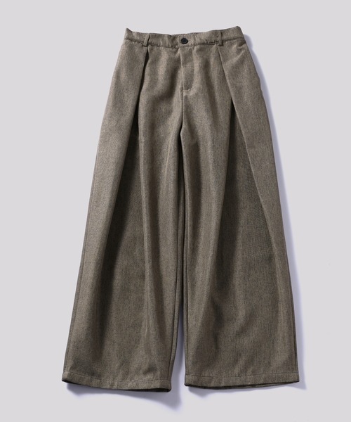 TOBEE(トゥビー)の「【TOBEE】クロス ダブルタックデザイン ワイドスラックス(スラックス・メンズ・ブラック/ブラウン/グレー・LARGE/MEDIUM/X-LARGE)」の22枚目の写真