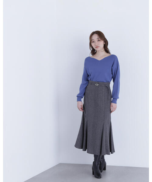 セール】◇ツイーディーベルテッドマーメイドスカート（スカート