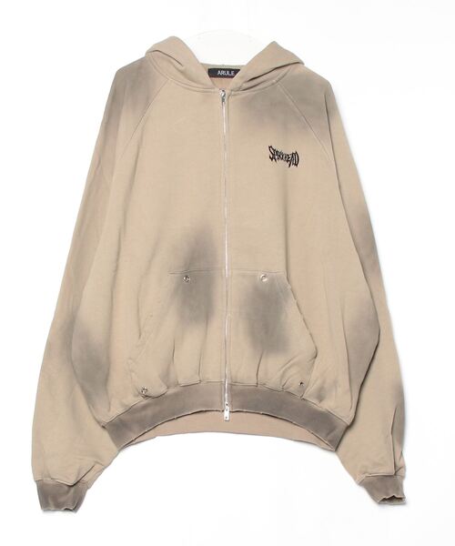 ARULE(アルール)の「『ARULE/アルール』バックワッペンZIPフーディー【Y】【CN】(パーカー・メンズ・ブラック/カーキ・FREE)」の2枚目の写真
