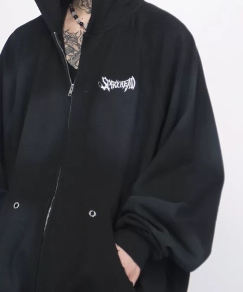 ARULE(アルール)の「『ARULE/アルール』バックワッペンZIPフーディー【Y】【CN】(パーカー・メンズ・ブラック/カーキ・FREE)」の4枚目の写真