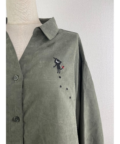 Rydia(リディア)の「スキッパーブラウス(シャツ/ブラウス・レディース・カーキ/ベージュ・M)」の10枚目の写真