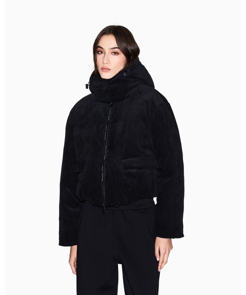 Armani Exchange ブラックファーコート ARMANI EXCHANGE（アルマーニ 