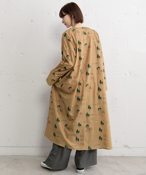 POU DOU DOU（プードゥドゥ）の「スワンレイクプリントワンピース（ワンピース・レディース・キナリ/ベージュ・M）」の8枚目の写真