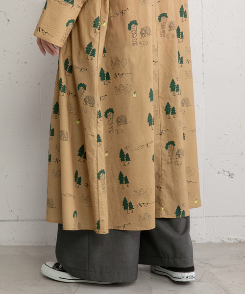 POU DOU DOU（プードゥドゥ）の「スワンレイクプリントワンピース（ワンピース・レディース・キナリ/ベージュ・M）」の12枚目の写真