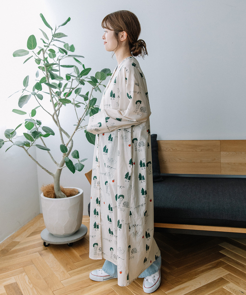 プードゥドゥ（POU DOU DOU）/スワンレイクプリントワンピース セール】スワンレイクプリントワンピース（ワンピース）｜POU DOU DOU