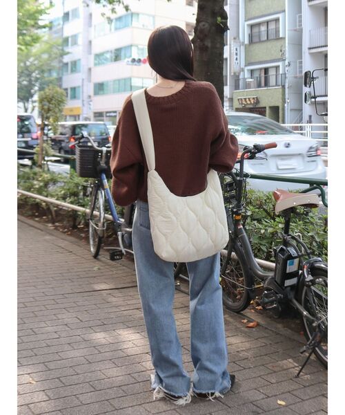 Ungrid（アングリッド）の「ローゲージクルーネックニット（ニット/セーター・レディース・オフホワイト/ピンク/ブラウン・FREE）」の22枚目の写真