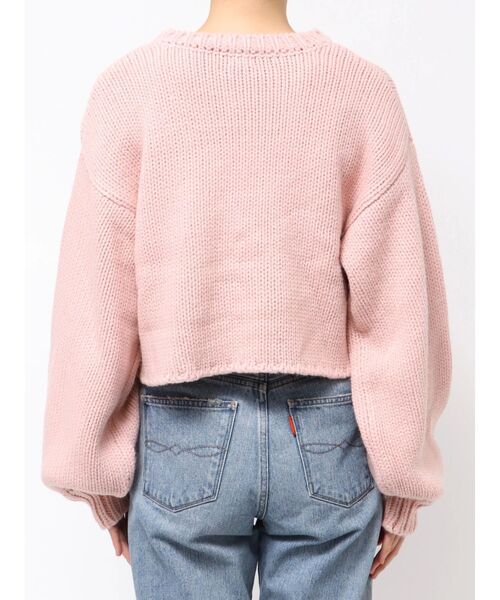 Ungrid（アングリッド）の「ローゲージクルーネックニット（ニット/セーター・レディース・オフホワイト/ピンク/ブラウン・FREE）」の20枚目の写真