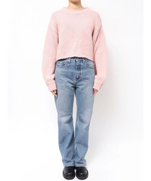 Ungrid（アングリッド）の「ローゲージクルーネックニット（ニット/セーター・レディース・オフホワイト/ピンク/ブラウン・FREE）」の14枚目の写真