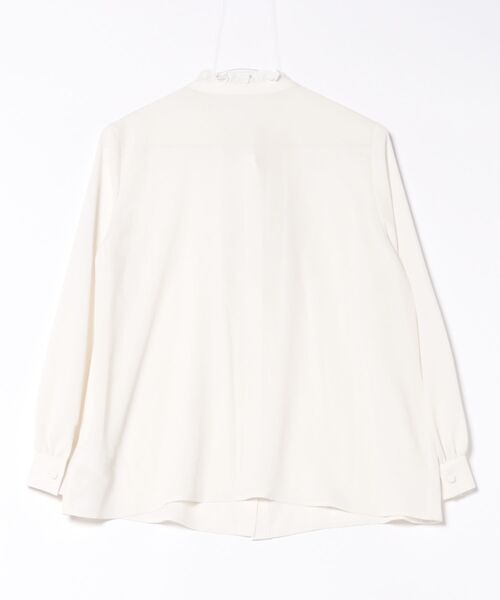 STRAWBERRY-FIELDS（ストロベリーフィールズ）の「ストレッチジョーゼット_2wayスカーフタイブラウス（シャツ/ブラウス・レディース・ライトグレー/アイボリー・2）」の3枚目の写真